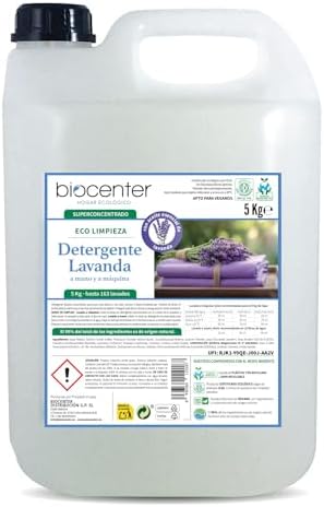 BIOCENTER - Detergente ecológico para Ropa - LAVANDA - Garrafa Ec...