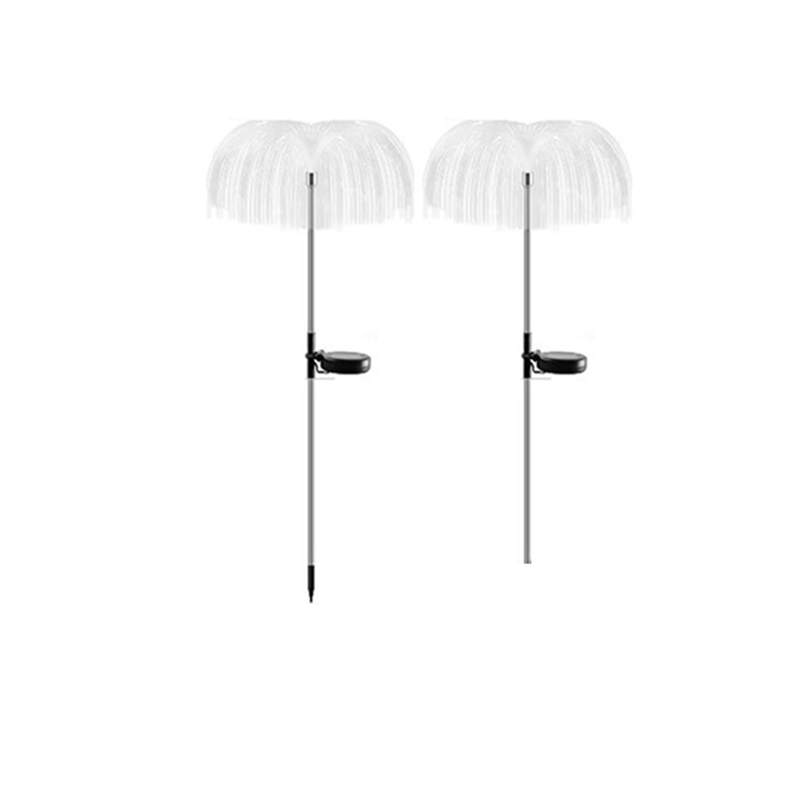 Lampy solarne do ogrodu zewnętrznego Słoneczne oświetlenie ogrodowe Zewnętrzne wodoodporne światłowodowe meduzy Lampki trawnikowe Zewnętrzne Patio Villa Yard Decor Na patio, podwórko, ścieżkę (Color