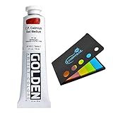 Golden Heavy Body Acrylic - 2 oz Tube Bundle with a Lumintrail Colored Sticky Notes Set (C.P....