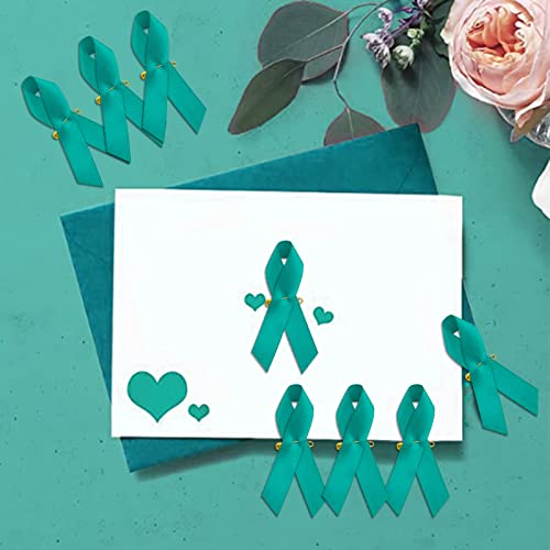 Image of Ribbon Awareness Satin Pins Cancer Awareness Ribbon Pin with Safety Pin