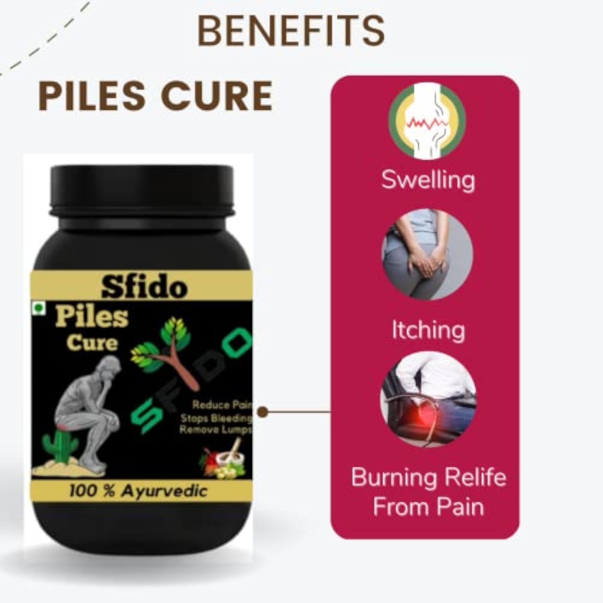 Vitara Healthcare Piles Cure for Pain Relief