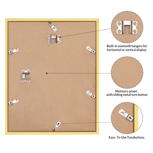 Image of LaVie Home 11x17 Picture Frame for Wall Display, 11x17 Gold Picture Frame with HD Plexiglas, 11 x 17 Poster Frame 1 Pack, Display Frame for Vertical or Horizontal, Classic Collection