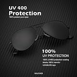 KALIYADI Classic Aviator Sunglasses for Men Women Driving Sun glasses Polarized Lens UV Blocking (3 Pack) 58mm