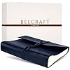 BELCRAFT Tivoli Fotoalbum – A4 (23x30 Cm) | Gemaakt Van Gerecycled Leer | 40 Pagina’s Voor Je Mooiste Herinneringen