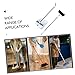 Beavorty Long Handle Broom and Dustpan Set Lightweight Stainless Steel with Rotation Foldable Design for Easy Storage Nonstick Bristles for Effortless Floor