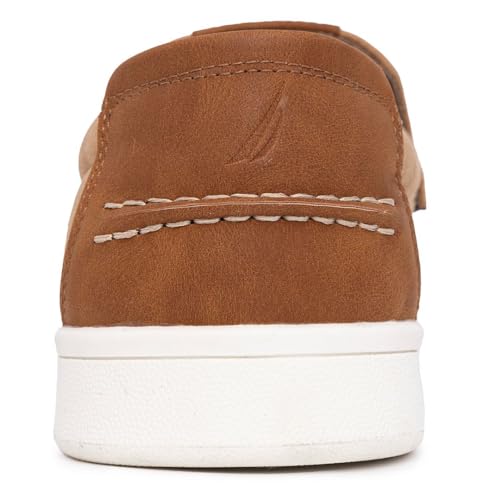 Image of Nautica Men's Slip-On Loafers Casual Moc Toe Sneakers Boat Shoes Slipper for Men - Lightweight & Comfortable - Derwin