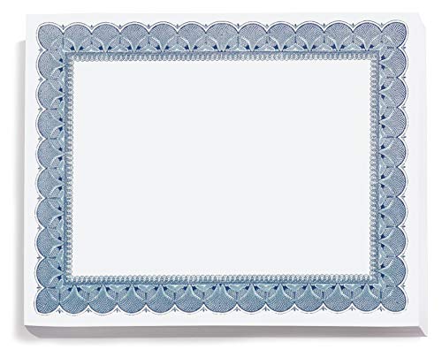 Papier parchemin bleu traditionnel PaperDirect en lot de 100 feuilles pour diplômes et certificats