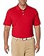 Amazon Essentials Herren Golf-Poloshirt, Feuchtigkeitsableitend Schnell Trocknend, Kurzarm, Sattrot, L