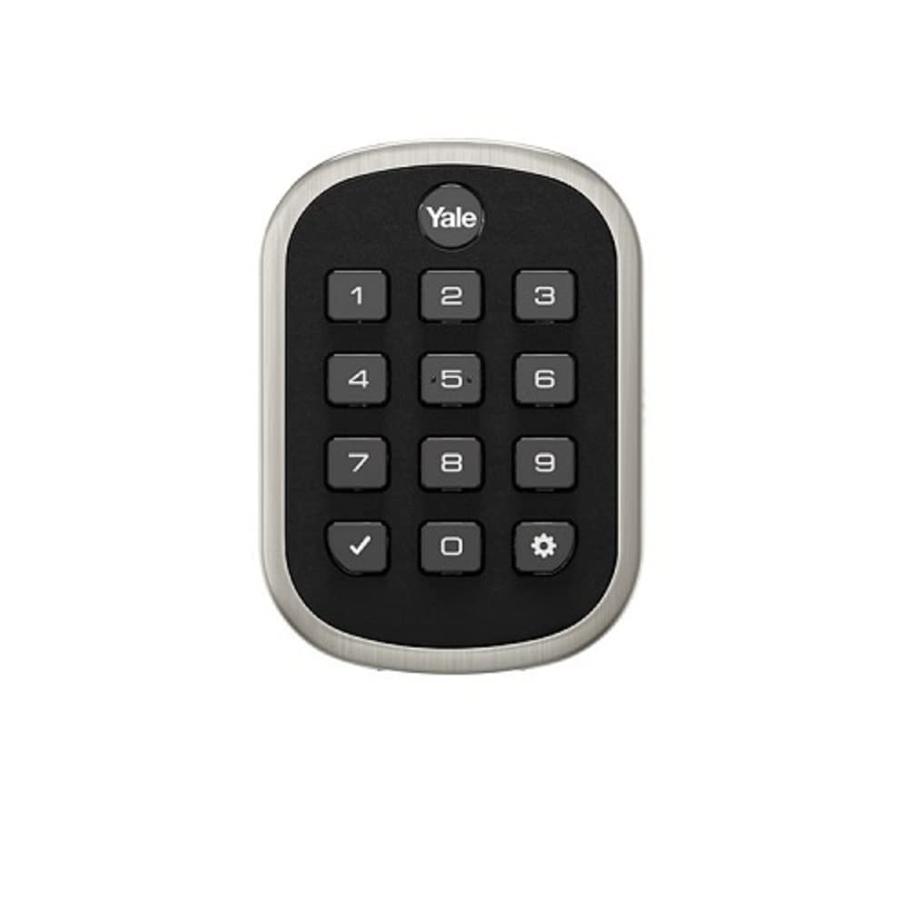 Yale YRD136-ZW2-619 PUSHBUTTON DEADBOLT W/Z-Wave Satin