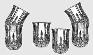Le'raze Posh Crystal Collection Shot Glass Perfect For Serving Scotch, Whiskey, Tequila, Or Vodka (Set Of 6 - 2Oz. Drink Shot Cups, Tumblers) #TOP3