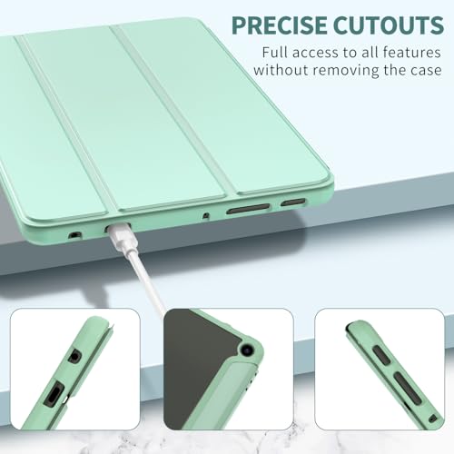 Image of Sanyetral Lightweight Shockproof Trifold Stand Tablet Case with Auto Wake /Sleep Function, Not for Remarkable TCL -Light Green