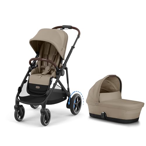 Cybex eGazelle S Electronic Stroller + Cot – Almond Beige