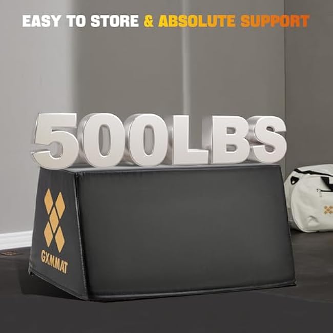 GXMMAT Hip Thrust Bench, Multi-Functional Hip Thrust Machine with Non-Slip Bottom Surface, Hip Thrust Pad at Home Gym for Glute Bridge, Push-Ups, Squat, Ab Exercise, and All Body Workout Equipment