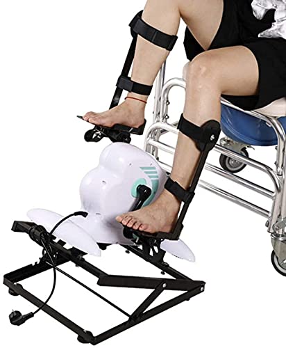 Image of Electric Mini Exercise Bike /Pedal Exerciser with Adjustable Seat and Resistance Post-Surgery Rehabilitation Pedal Trainer with LCD Display Monitor Reads Speed Distance Time (F) (G)