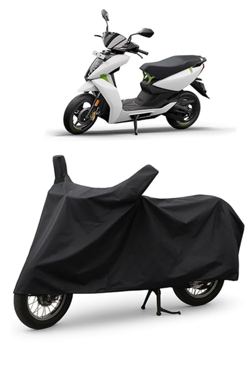 Image of Daxo Waterproof Scooty Cover for Ather Energy 450x | All Weather Protection from Rain, Dust, UV Rays & Scratches with Mirror Pockets & Buckle Belt | Energy 450x Scooty Cover