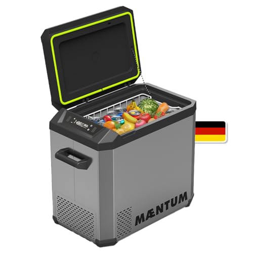 MAENTUM by Plug IN Festivals - Elektrische Kühlbox - Kompressor Kühlbox 12V 230V USB & App-Steuerung - leise <45 dB - bis -20 Grad - Icecube X Gefrierbox für Auto Camping & Festivals (50 Liter)