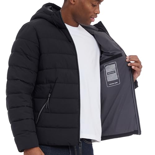 Michael Kors Mens Hooded Puffer Jacket, Rain and Cold Weather Coat4