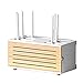 MXRLZX Legno Router WiFi Storage Box Parete Router mensola di Legno Solido di Gestione Cavo Desktop Box Nascondi Scatole dell'organizzatore di immagazzinaggio Box Plug Consiglio Staffa,H