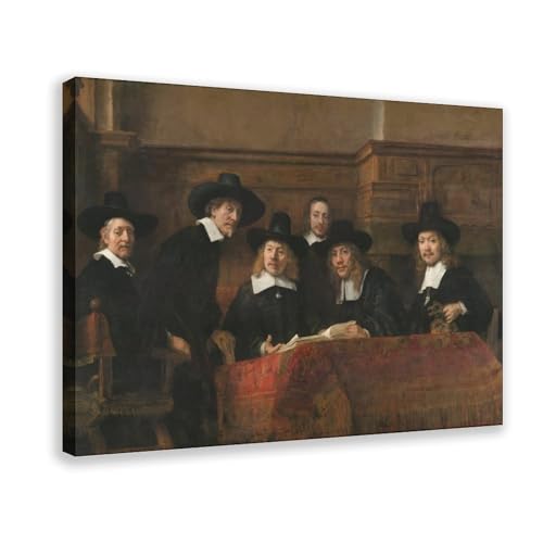 Toile The Syndics Rembrandt pour un espace de travail inspirant et chic