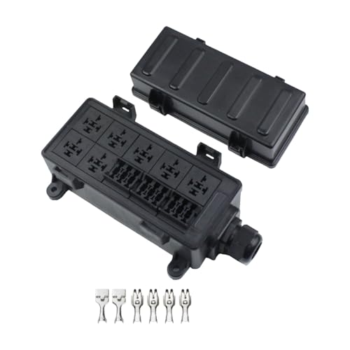 Boîte à fusibles relais 12v 24v auto 10 modules relais 8 voies