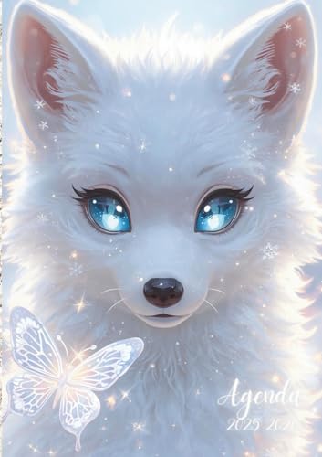 Agenda Scolaire Loup: Journalier, un Jour par Page | de Septembre à Juillet | 12x17 cm, Format Standard, Léger | Ecole Primaire, Collège, Lycée, ... Garçon, Adolescent | Chien, Animaux sauvage