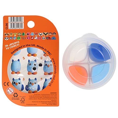 Clay Pals Owl - Easy Sculpt Fun Fast Air Drying Non Toxic Quick Dry Ultra Light Creative Clay Art and Craft Modelling Set for Kids - Image 3