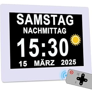 Véfaîî NDC805 Digitaler Wecker 8 Zoll