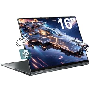 jumper Laptop 16 Zoll, Touchscreen Laptop 16GB DDR5 640GB Storage, 4-Core, Fingerabdruckleser, Tastatur mit Hintergrundbeleuchtung, BT5.2, WiFi 6, 53.2WH, für Studenten Business