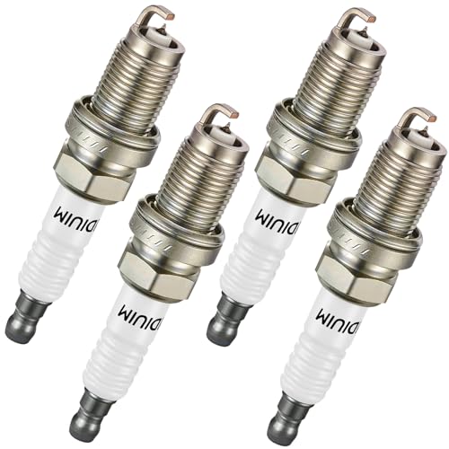 Image of BDFHYK Set of 4 Iridium Spark Plug Compatible with Acura RSX 02-06; Compatible with Honda Accord 03-07,Civic 06-11,CR-V 02-09,Element 03-11,2.0L 2.4L L4,Replacement for 9807B-561BW IZFR6K-11S 5266