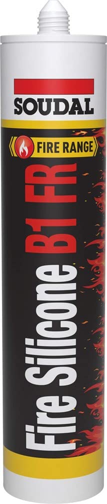 Soudal feuerfest Silikon Dichtungsmittel Weiß 300 ml