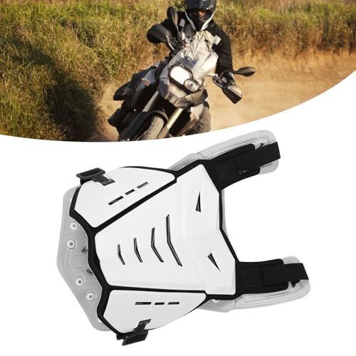 Protection de poitrine de motocross, légère et réglable, coque en polyéthylène, amortissant les chocs, gilet blindé de moto en mousse, double protection pour l'équitation vers l'arrière
