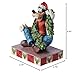 Enesco Disney Traditions Collection by Jim Shore Goofy with Christmas Garland Personality Pose Figurine- Resin Hand Painted Crafted Collectible Christmas Disney Figurines Home Decor Statue, 4.62 Inch