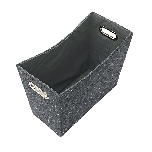 JVL Shadow Fabric Magazine Holder Storage Basket - Cosy Home Interiors JVL Shadow Fabric Magazine Holder Storage Basket - Image 3