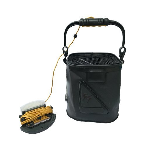 Amazon | EZLure 角バッカンEVAメッシュフタ付き20*20*22CM 黒 3005-BK