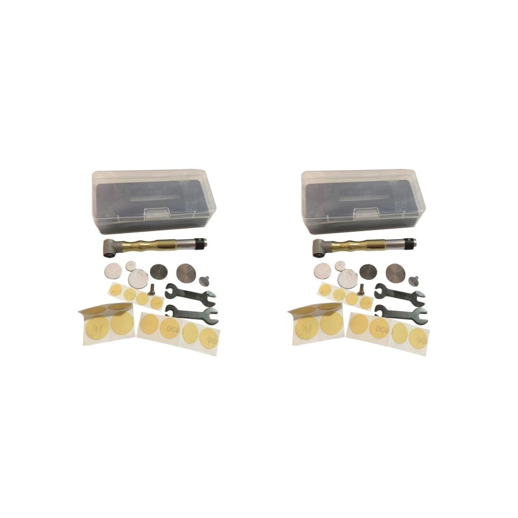 Lot de 2 meuleuses coudées 3 mm foret 90 degrés pièce à main pour meulage polissage gravure papier doré