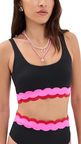 Beach Riot Womens Marin Top Electric Wave Small
