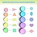 Stacking Cups Toy for Toddler, Modern Design with Numbers, Letters, Patterns, Pastel Colors + FREE Bonus Squirting Baby Bath Toy & Bear Head Shaker, Fun Educational Toys for 6 Months +, 1 2 3 years