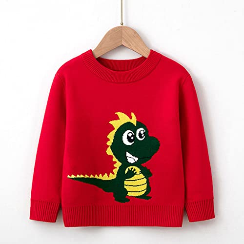 Toddler Kids Knit Sweaters Baby Boy Girl Long Sleeve Crewneck Pullover Dinosaur Cute Sweaters Soft Warm Knitwear Clothes2