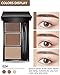 Eyebrow Powder Makeup Kit-3 Colors Eye Brow Powder Palette Long-Lasting Waterproof, Dark/light Brown Brow Filler, Fill & Sculpt Full Eyebrows for Women, With Mirror, Brow Brush & Razor-Set 02