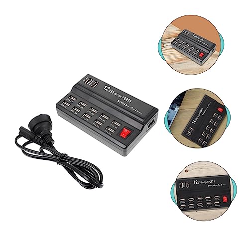 Estación de carga USB rápido adaptador multipuerto enchufe smartphone tableta 7