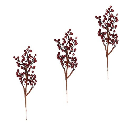 11' Weatherproof Berry Spray, Burgundy, Set of 3