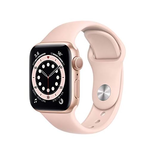 Apple Watch Series 6 (GPS, 40MM) Caja de Aluminio Oro con Correa Deportiva Arena Rosa (Reacondicionado)
