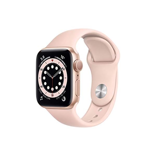Apple Watch Series 6 GPS, Caja de Aluminio Dorado de 40 mm con Correa  Deportiva Color Arena Rosa - Regular… - mamyka