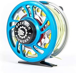 The Patriot Fly Reel w/Fly Line (5/6 Left Hand Retrieve, 5wt Green/Yellow WF Line)