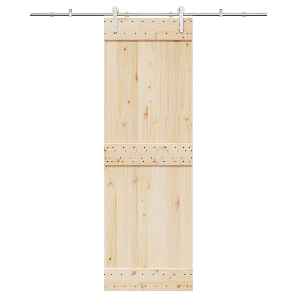 Juego de herrajes para puerta corredera de 183 cm, acero inoxidable plateado con tope de puerta, ruedas, guía de suelo para puerta de habitación y puerta principal, herrajes duraderos para