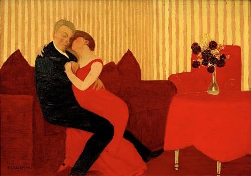 Peinture moderne Félix Vallotton Le Mensonge affiche impression toile salon 60x90