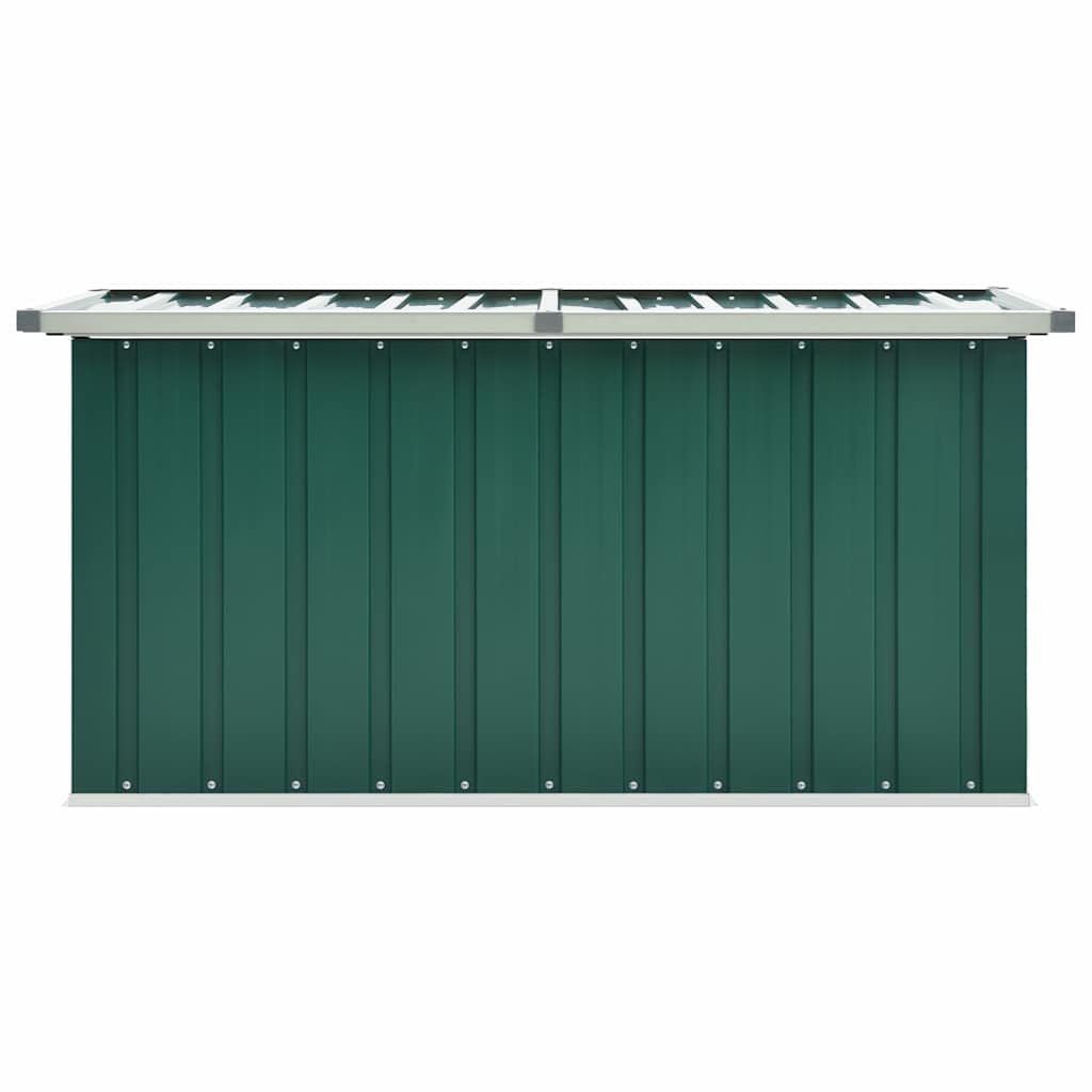 Generico Baule da giardino verde 129x67x65 cm,Mobili da giardino,Cassapanche da esterno-46261