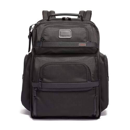 TUMI - Alpha Brief Pack - Men's and Women's Work and Travel Laptop Backpack with Padded Adjustable Strap - Fits Up to 15' Screen - Black