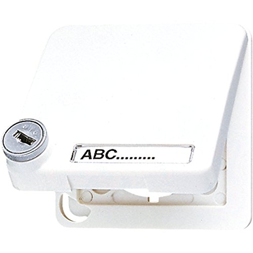 Preisvergleich Produktbild Jung CD590BFSLNAKLWW Klappdeckel mit Sicherheitsschloss NA