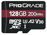 Carte mémoire ProGrade Digital microSDXC UHS-I V30 Strontium (128 Go)